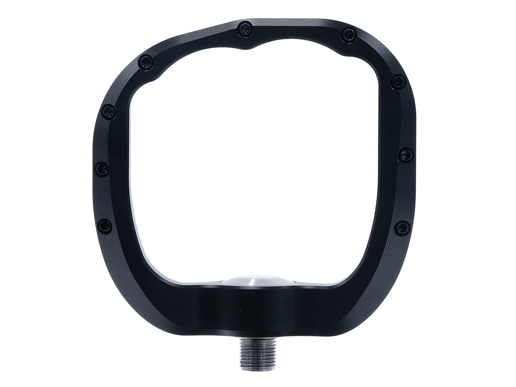 Outlier MTB Pendulum pedal front view showing thin platform profile