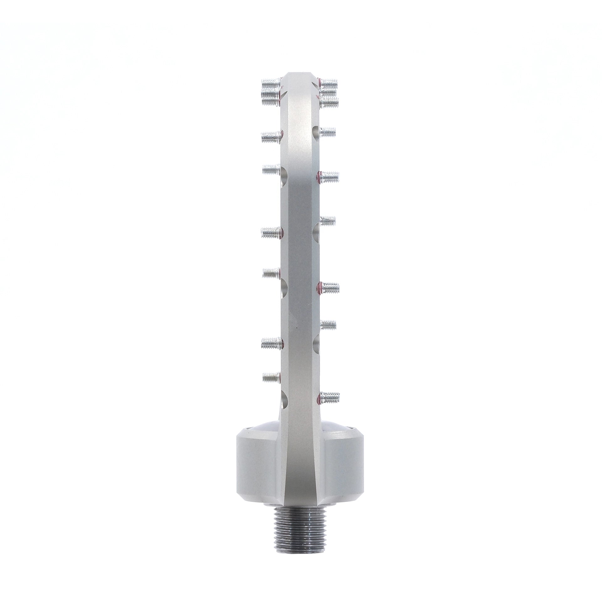 Outlier Void MTB platform pedal in Raw, side profile